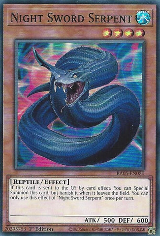 Night Sword Serpent [RA05-EN020] Super Rare - Yugioh Cards For Your TCG Needs!
