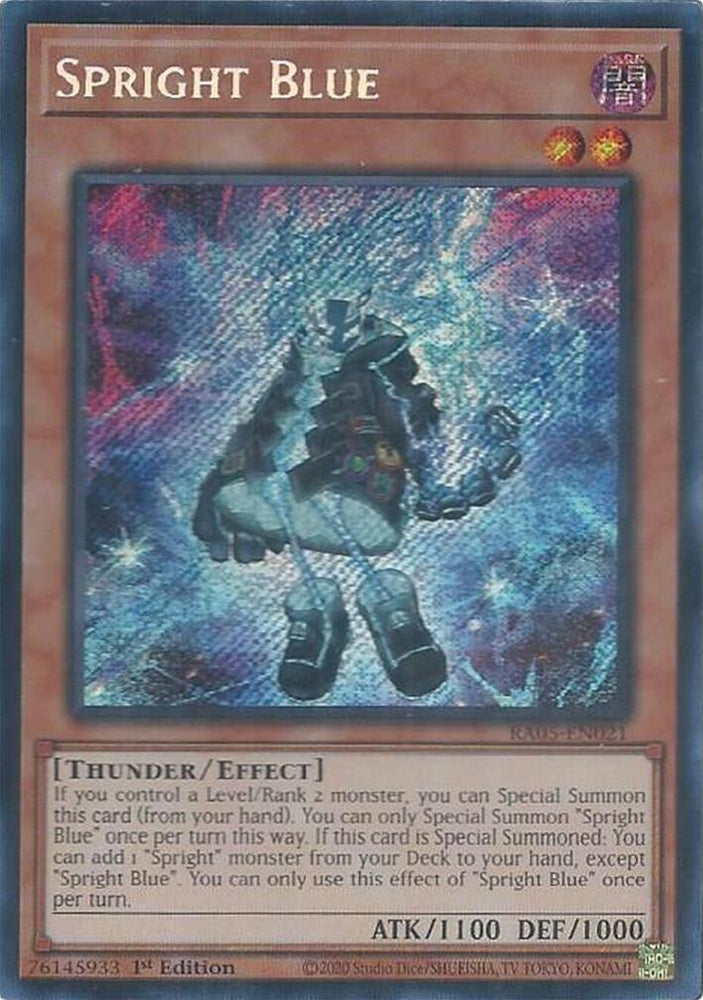 Spright Blue [RA05-EN021] Secret Rare - Yugioh Cards For Your TCG Needs!