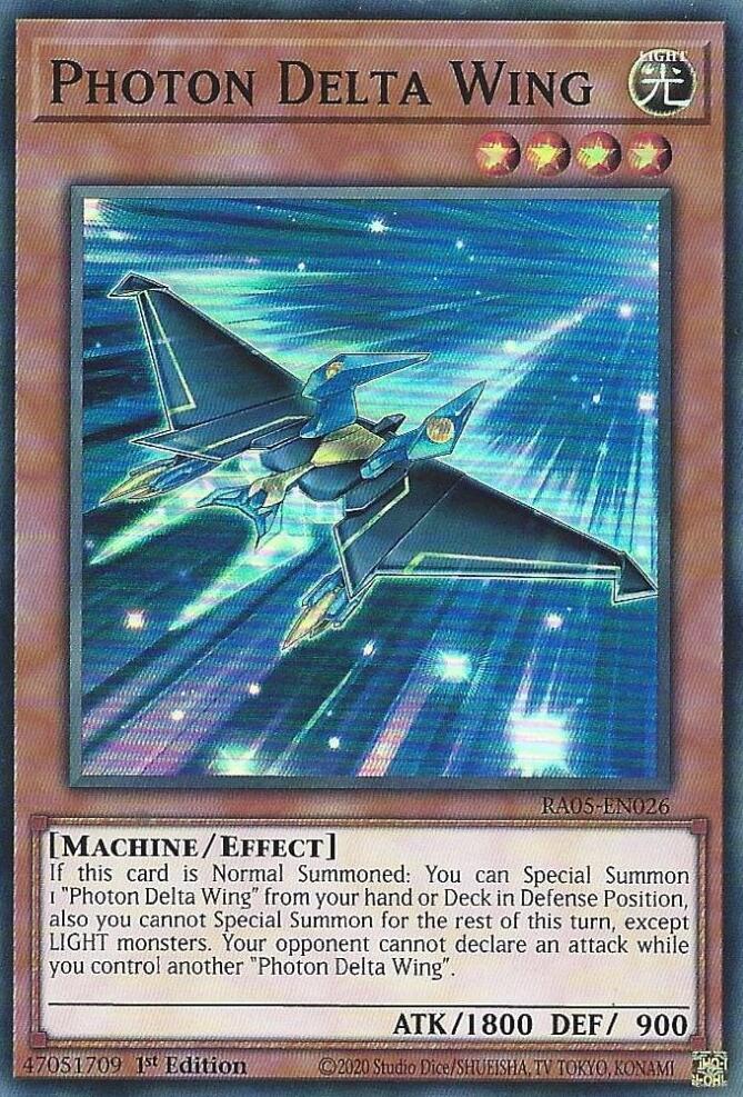Photon Delta Wing [RA05-EN026] Super Rare - Yugioh Cards For Your TCG Needs!