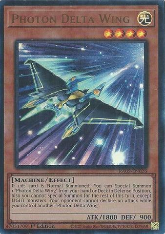 Photon Delta Wing (Ultra Rare) [RA05-EN026] Ultra Rare - Yugioh Cards For Your TCG Needs!