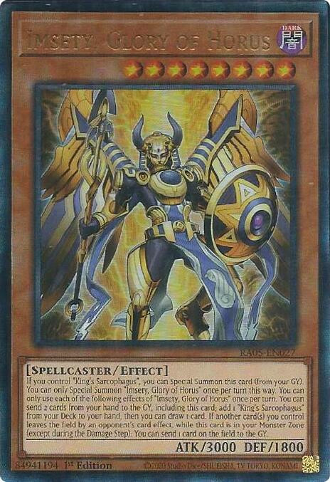 Imsety, Glory of Horus [RA05-EN027] Ultimate Rare - Yugioh Cards For Your TCG Needs!