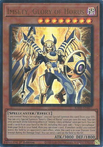 Imsety, Glory of Horus [RA05-EN027] Ultra Rare - Yugioh Cards For Your TCG Needs!