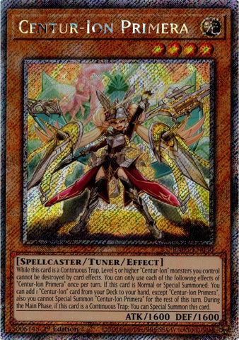 Centur-Ion Primera [RA05-EN030] Platinum Secret Rare - Yugioh Cards For Your TCG Needs!