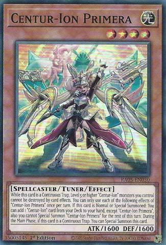 Centur-Ion Primera [RA05-EN030] Super Rare - Yugioh Cards For Your TCG Needs!