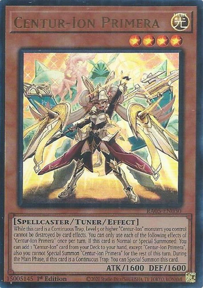 Centur-Ion Primera [RA05-EN030] Ultra Rare - Yugioh Cards For Your TCG Needs!