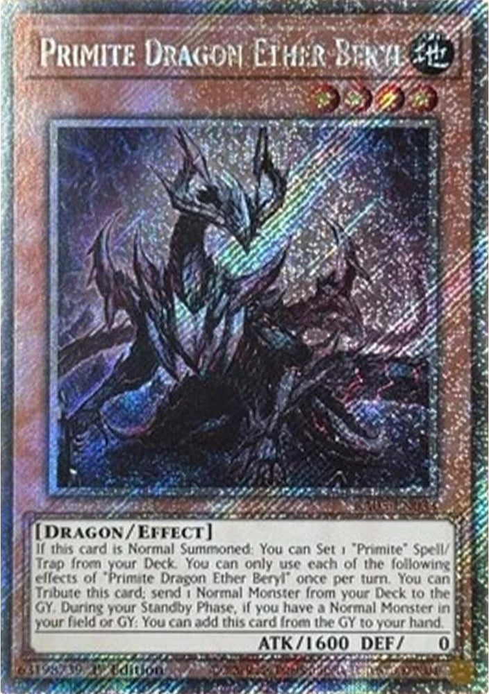 Primite Dragon Ether Beryl [RA05-EN033] Platinum Secret Rare - Yugioh Cards For Your TCG Needs!