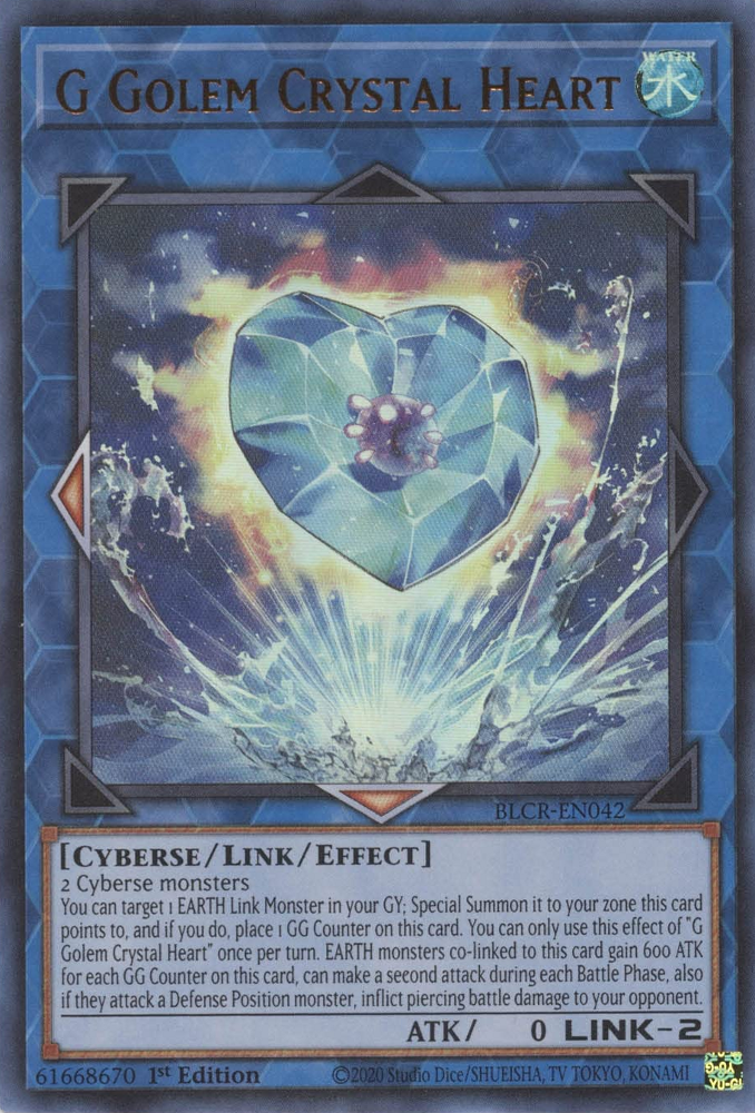 G Golem Crystal Heart [BLCR-EN042] Ultra Rare - Yugioh Cards For Your TCG Needs!