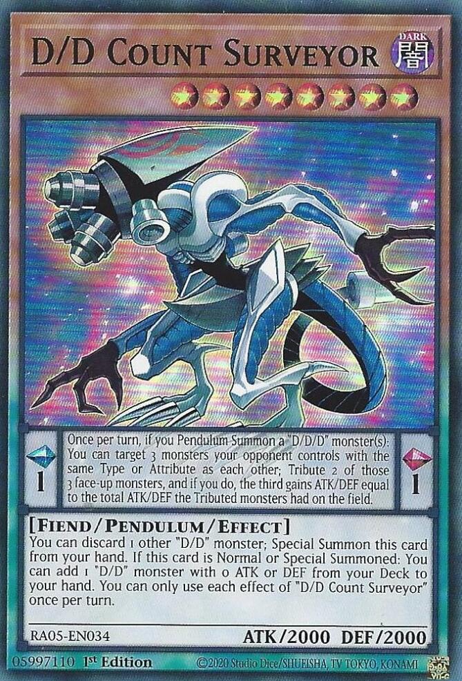 D/D Count Surveyor [RA05-EN034] Super Rare - Yugioh Cards For Your TCG Needs!