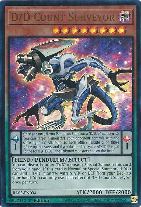 D/D Count Surveyor [RA05-EN034] Ultra Rare - Yugioh Cards For Your TCG Needs!