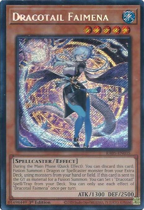 Dracotail Faimena [RA05-EN035] Secret Rare - Yugioh Cards For Your TCG Needs!