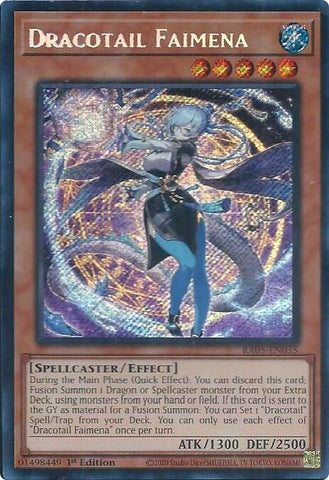 Dracotail Faimena [RA05-EN035] Secret Rare - Yugioh Cards For Your TCG Needs!
