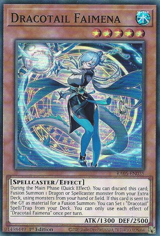 Dracotail Faimena [RA05-EN035] Super Rare - Yugioh Cards For Your TCG Needs!