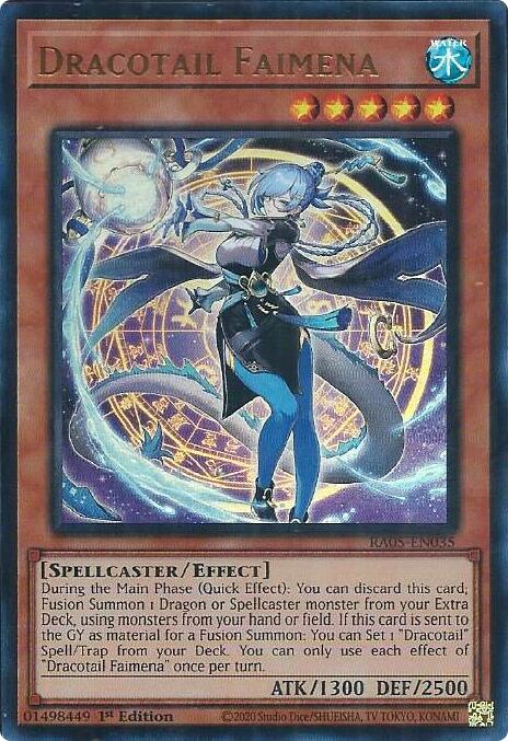 Dracotail Faimena [RA05-EN035] Ultra Rare - Yugioh Cards For Your TCG Needs!