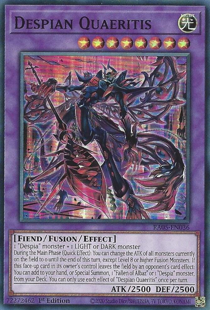 Despian Quaeritis [RA05-EN036] Super Rare - Yugioh Cards For Your TCG Needs!
