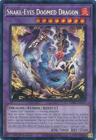Snake-Eyes Doomed Dragon [RA05-EN039] Secret Rare - Yugioh Cards For Your TCG Needs!