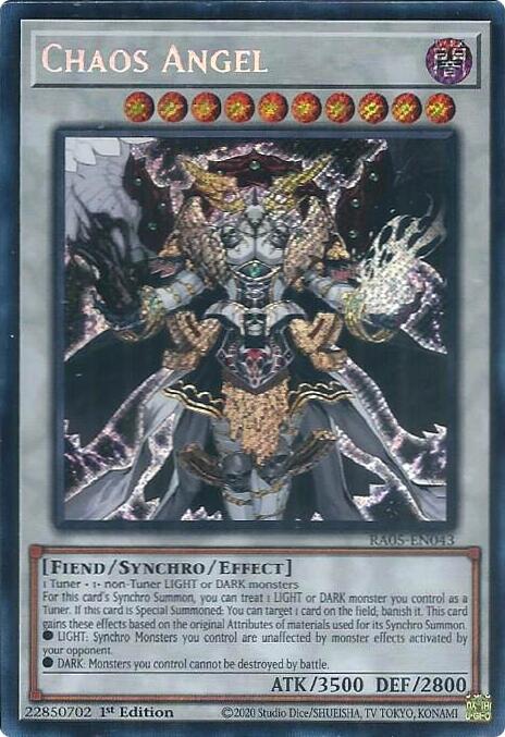 Chaos Angel [RA05-EN043] Secret Rare - Yugioh Cards For Your TCG Needs!