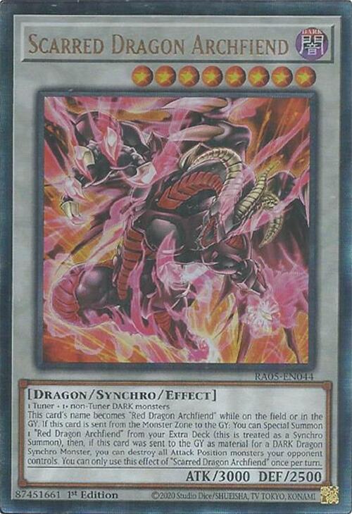 Scarred Dragon Archfiend [RA05-EN044] Ultimate Rare - Yugioh Cards For Your TCG Needs!