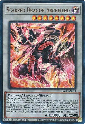 Scarred Dragon Archfiend [RA05-EN044] Ultra Rare - Yugioh Cards For Your TCG Needs!