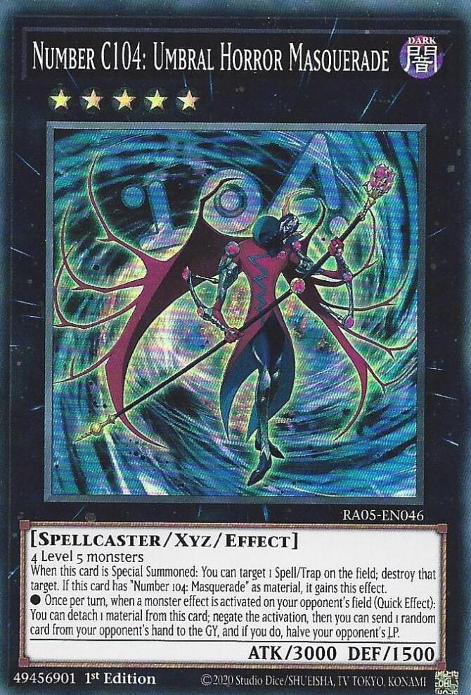 Number C104: Umbral Horror Masquerade [RA05-EN046] Super Rare - Yugioh Cards For Your TCG Needs!