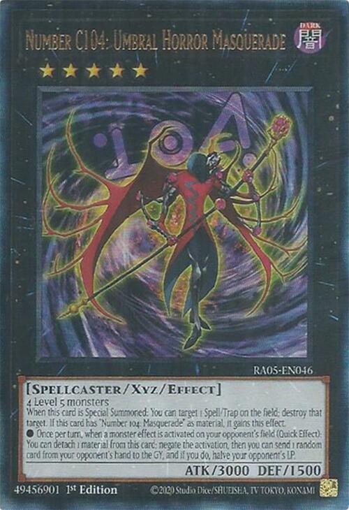 Number C104: Umbral Horror Masquerade [RA05-EN046] Ultimate Rare - Yugioh Cards For Your TCG Needs!