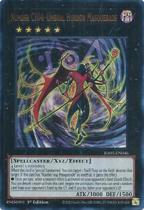 Number C104: Umbral Horror Masquerade [RA05-EN046] Ultra Rare - Yugioh Cards For Your TCG Needs!