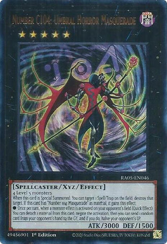 Number C104: Umbral Horror Masquerade [RA05-EN046] Ultra Rare - Yugioh Cards For Your TCG Needs!