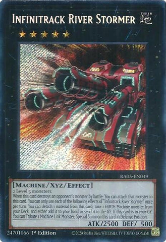 Infinitrack River Stormer [RA05-EN049] Secret Rare - Yugioh Cards For Your TCG Needs!