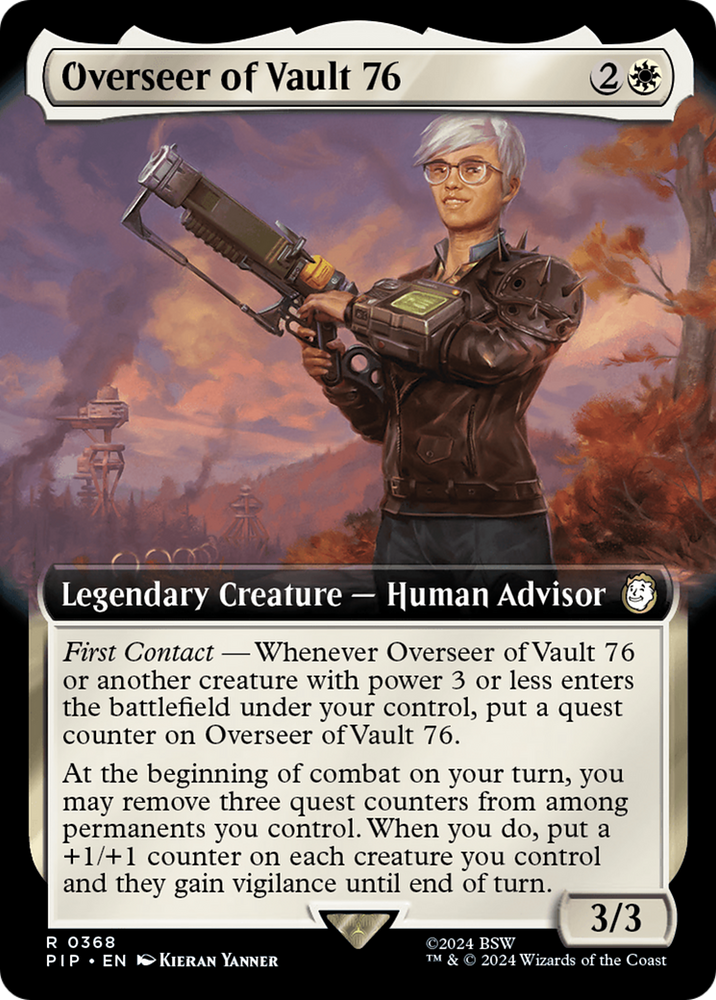 Overseer of Vault 76 (Extended Art) [Fallout] Magic: The Gathering