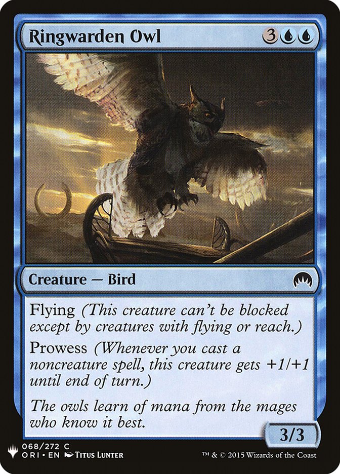 Ringwarden Owl [Mystery Booster] Magic: The Gathering