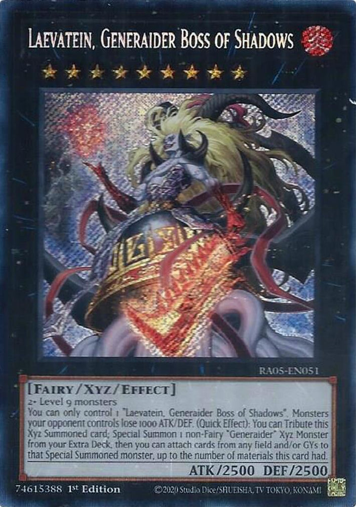 Laevatein, Generaider Boss of Shadows [RA05-EN051] Secret Rare - Yugioh Cards For Your TCG Needs!