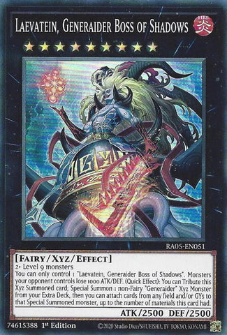 Laevatein, Generaider Boss of Shadows [RA05-EN051] Super Rare - Yugioh Cards For Your TCG Needs!