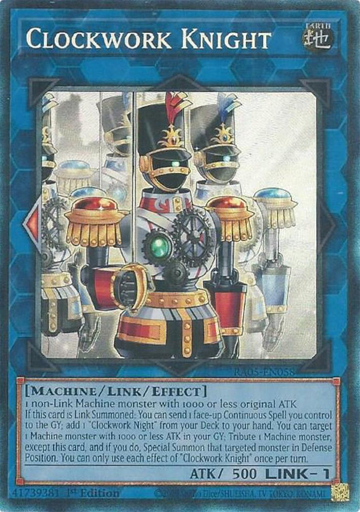 Clockwork Knight [RA05-EN058] Collector's Rare - Yugioh Cards For Your TCG Needs!