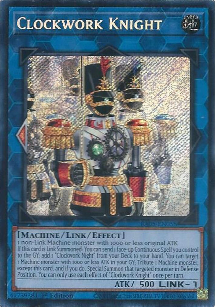Clockwork Knight [RA05-EN058] Secret Rare - Yugioh Cards For Your TCG Needs!