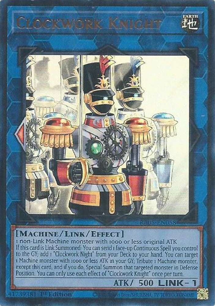 Clockwork Knight [RA05-EN058] Ultra Rare - Yugioh Cards For Your TCG Needs!