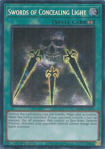 Swords of Concealing Light [RA05-EN059] Secret Rare - Yugioh Cards For Your TCG Needs!