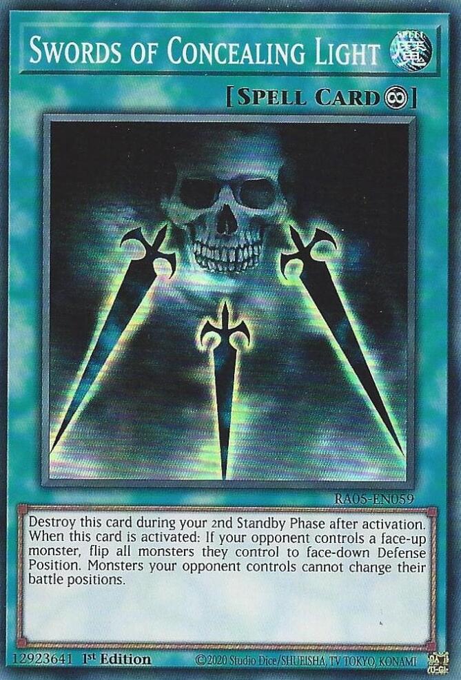 Swords of Concealing Light [RA05-EN059] Super Rare - Yugioh Cards For Your TCG Needs!