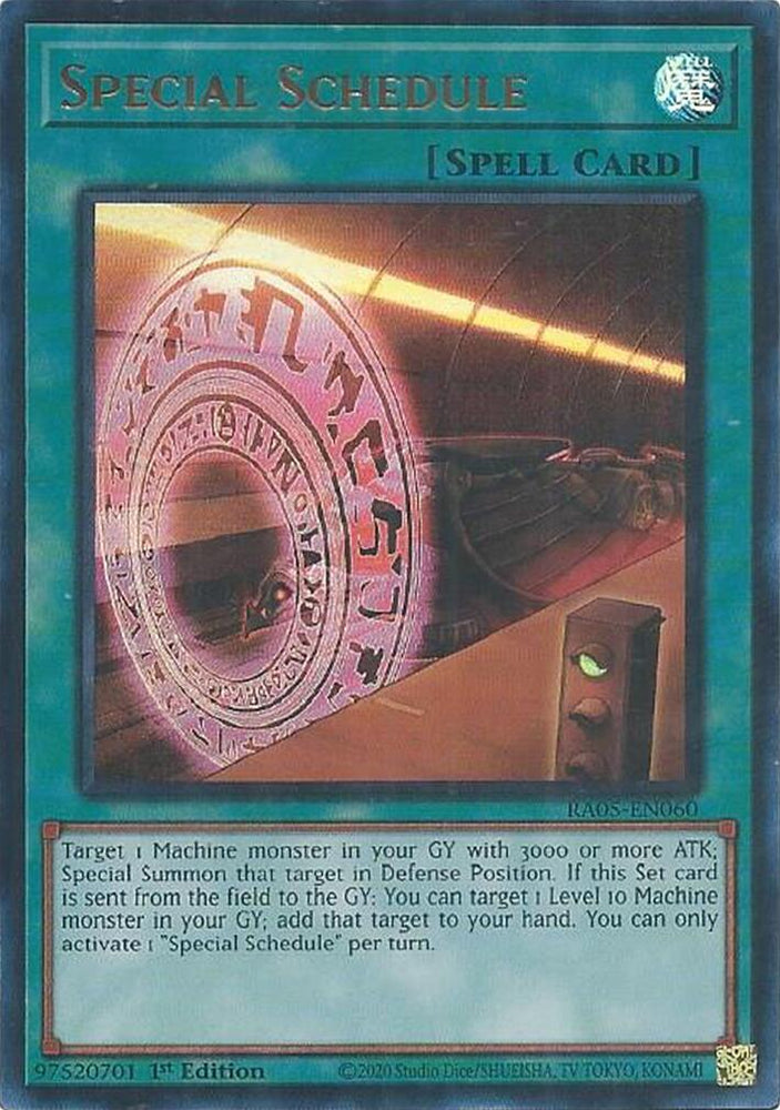 Special Schedule [RA05-EN060] Ultra Rare - Yugioh Cards For Your TCG Needs!