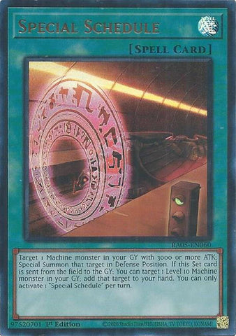 Special Schedule [RA05-EN060] Ultra Rare - Yugioh Cards For Your TCG Needs!