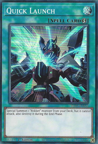 Quick Launch [RA05-EN062] Super Rare - Yugioh Cards For Your TCG Needs!