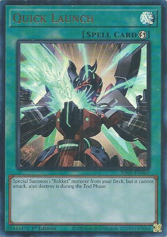 Quick Launch [RA05-EN062] Ultra Rare - Yugioh Cards For Your TCG Needs!