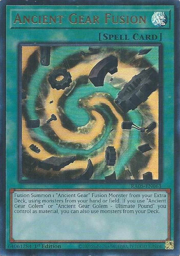 Ancient Gear Fusion [RA05-EN063] Ultra Rare - Yugioh Cards For Your TCG Needs!