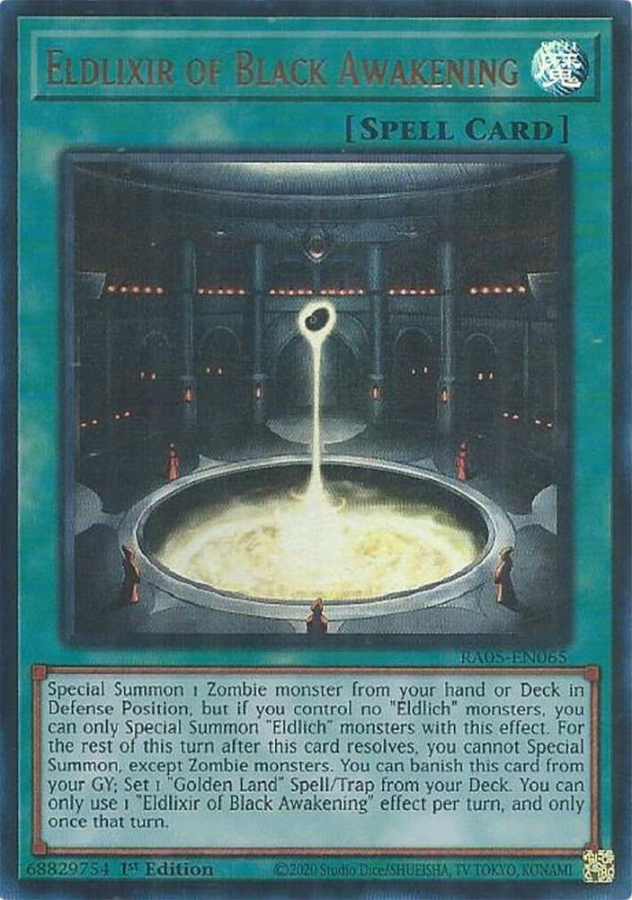 Eldlixir of Black Awakening [RA05-EN065] Ultra Rare - Yugioh Cards For Your TCG Needs!