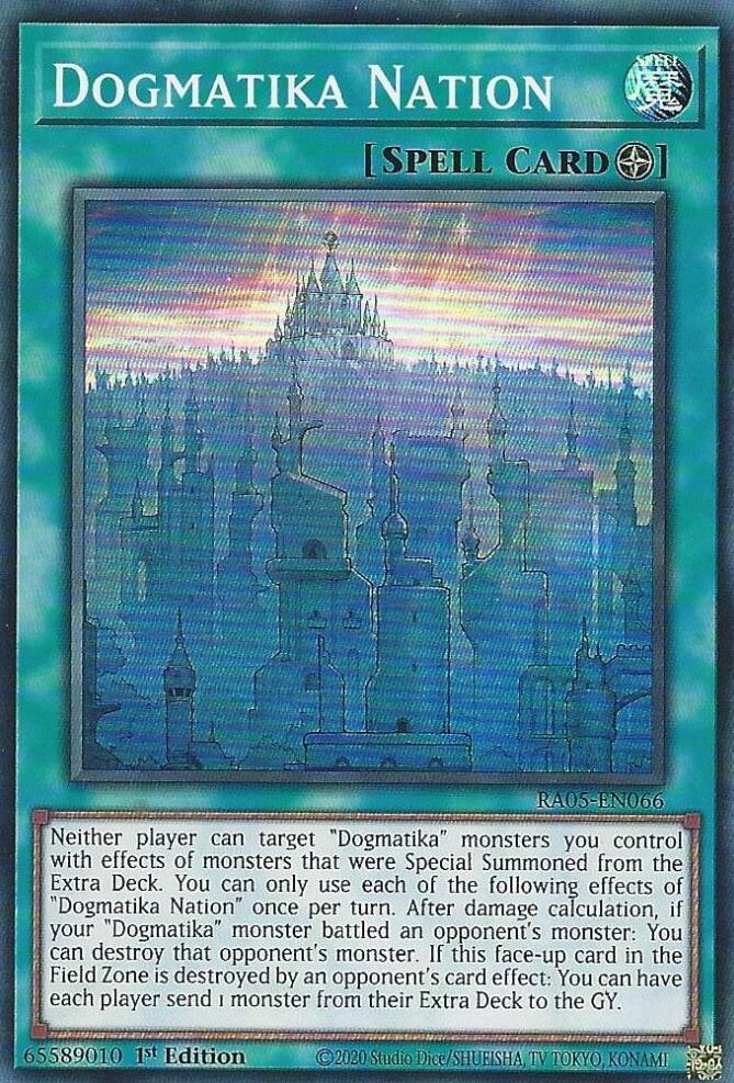 Dogmatika Nation [RA05-EN066] Super Rare - Yugioh Cards For Your TCG Needs!