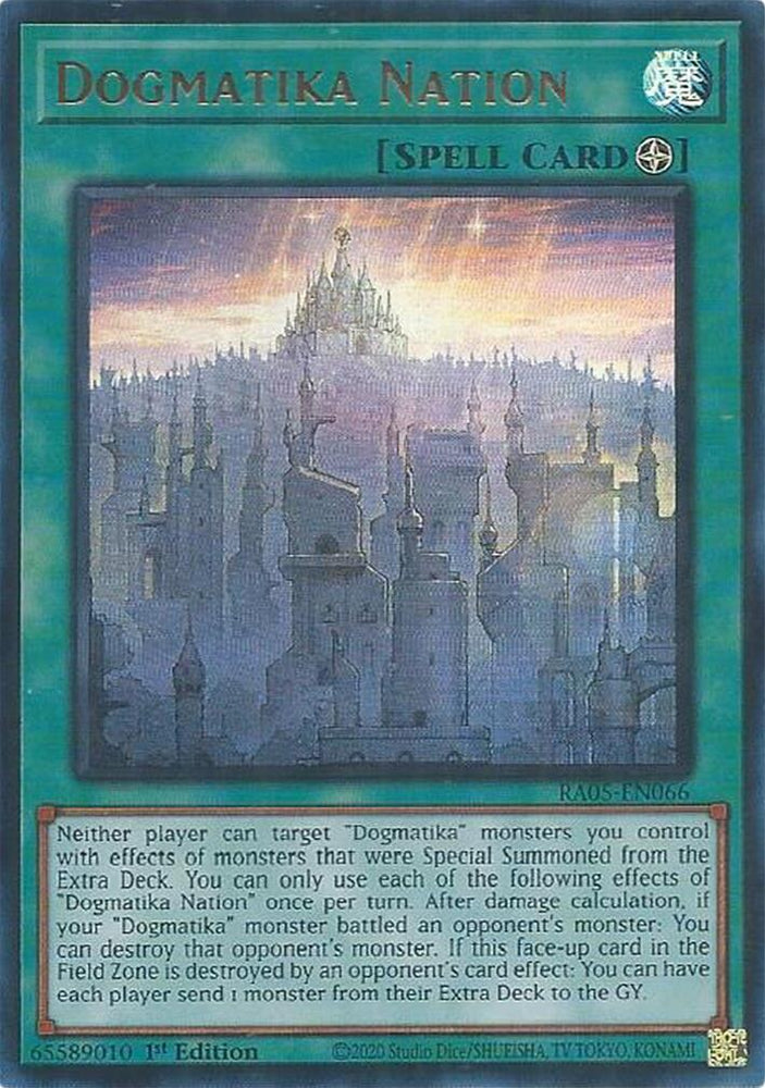 Dogmatika Nation [RA05-EN066] Ultra Rare - Yugioh Cards For Your TCG Needs!