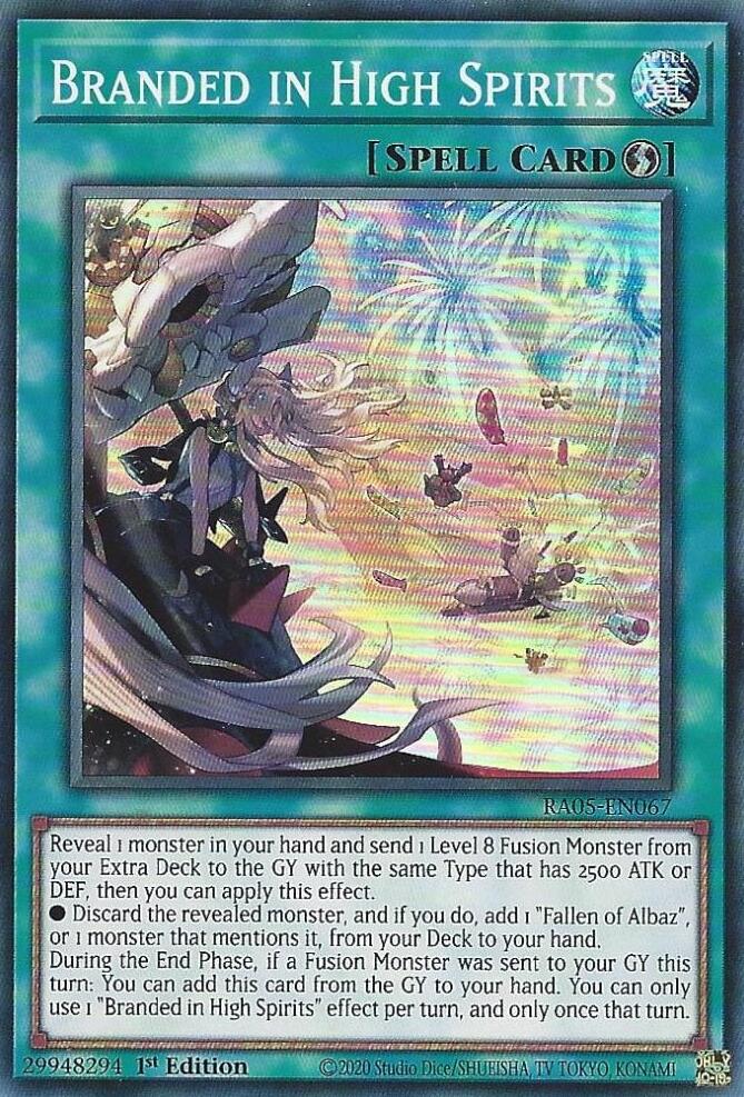 Branded in High Spirits [RA05-EN067] Super Rare - Yugioh Cards For Your TCG Needs!