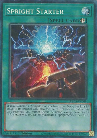 Spright Starter [RA05-EN068] Collector's Rare - Yugioh Cards For Your TCG Needs!