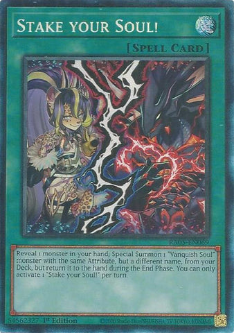 Stake your Soul! [RA05-EN069] Collector's Rare - Yugioh Cards For Your TCG Needs!
