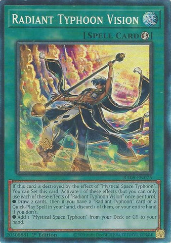 Radiant Typhoon Vision [RA05-EN075] Collector's Rare - Yugioh Cards For Your TCG Needs!