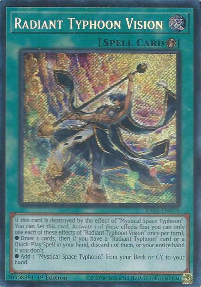 Radiant Typhoon Vision [RA05-EN075] Secret Rare - Yugioh Cards For Your TCG Needs!