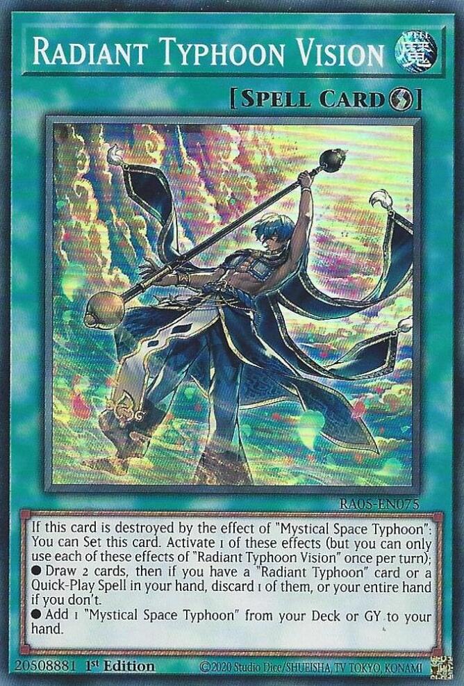 Radiant Typhoon Vision [RA05-EN075] Super Rare - Yugioh Cards For Your TCG Needs!